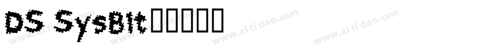 DS SysBit字体转换